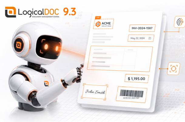Robot AI che analizza una fattura - LogicalDOC 9.3 gestione documentale